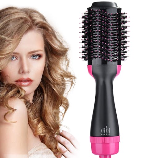 Escova Secadora Seca Alisa E Modela Cabelo Profissional