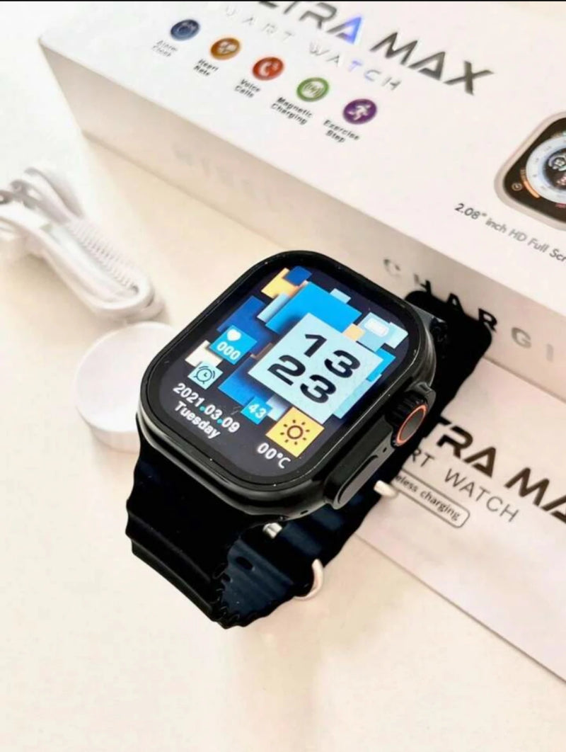 N8 Ultra Max Série 8 Relógio Smart Watch 49mm Temperatura Corporal NFC Bluetooth Chamada Carregamento sem fio.