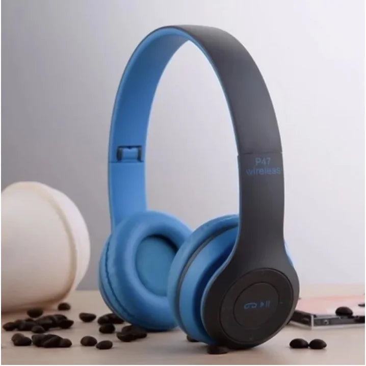 Fone P47 Headphone Profissional e Estéreo Redução de Ruídos Bluetooth 5.0 Universal