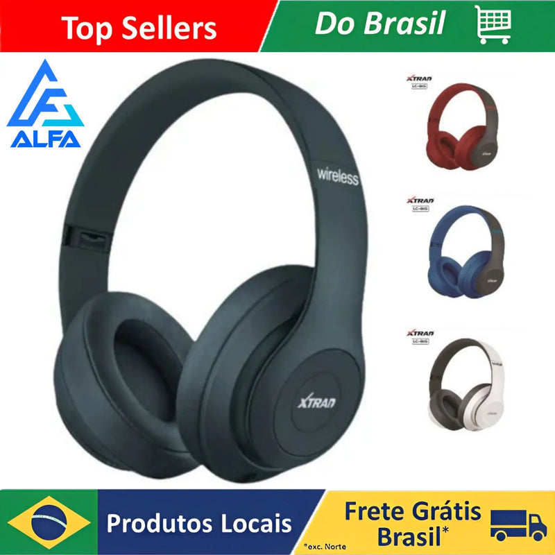 Fone P47 Headphone Profissional e Estéreo Redução de Ruídos Bluetooth 5.0 Universal