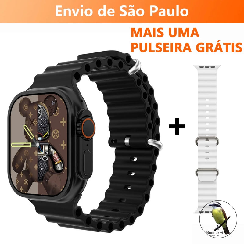 Smartwatch IWO 16 T800 KD99 Series 8 Ultra Wireless Carregamento Bluetooth Chamada De Voz Exercício Coração Para Android IOS