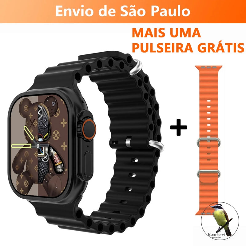 Smartwatch IWO 16 T800 KD99 Series 8 Ultra Wireless Carregamento Bluetooth Chamada De Voz Exercício Coração Para Android IOS