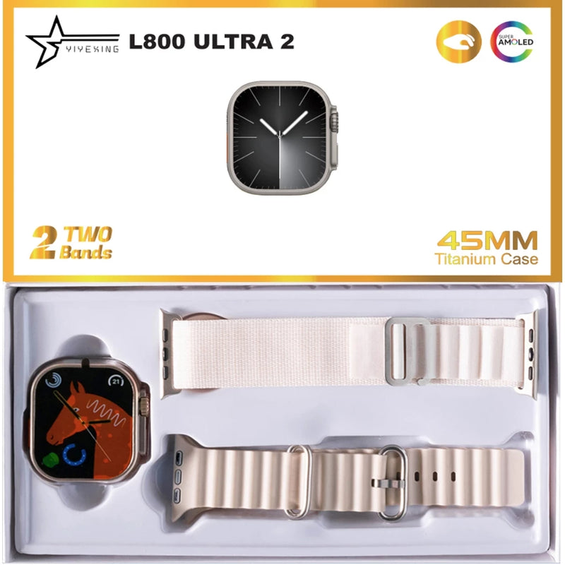 Smartwatch T800 T900 T10 Series 9 Ultra 2  Calculadora Cardíaca Monitoramento Da Frequência Relógio