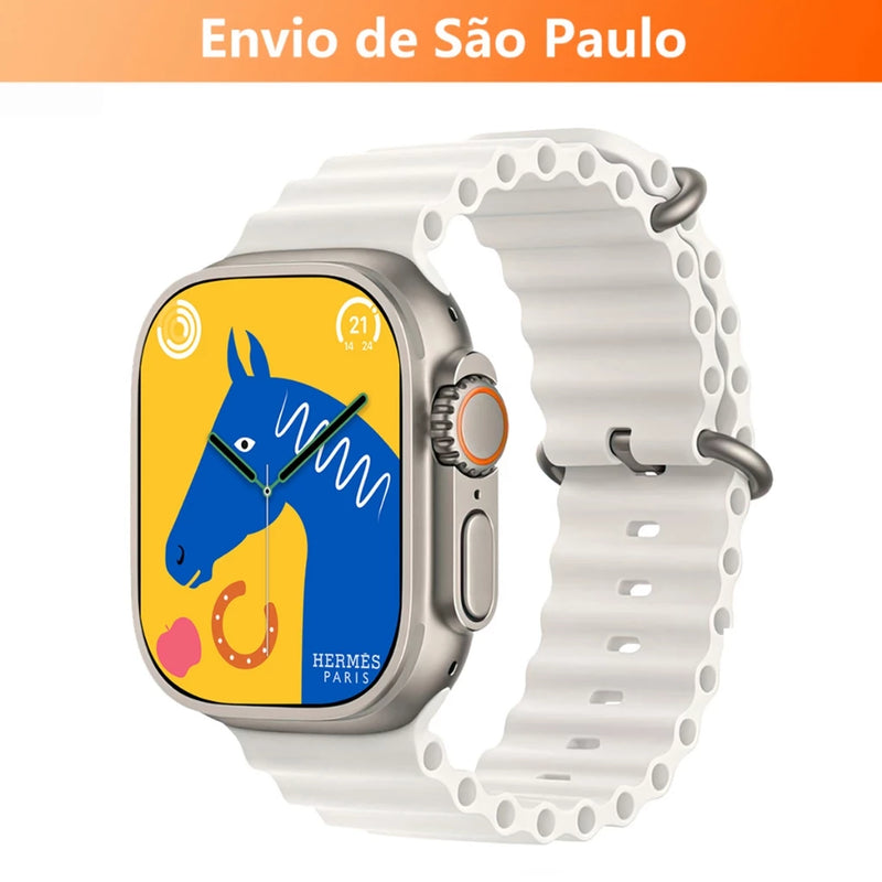 Smartwatch T800 T900 T10 Series 9 Ultra 2  Calculadora Cardíaca Monitoramento Da Frequência Relógio