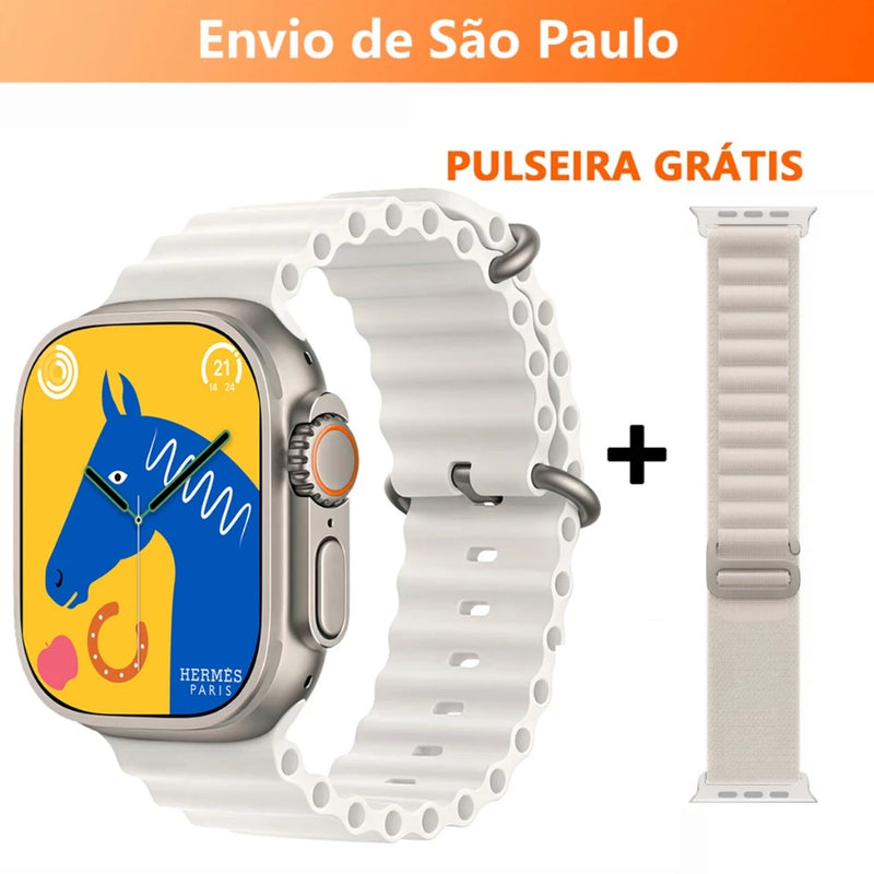 Smartwatch T800 T900 T10 Series 9 Ultra 2  Calculadora Cardíaca Monitoramento Da Frequência Relógio