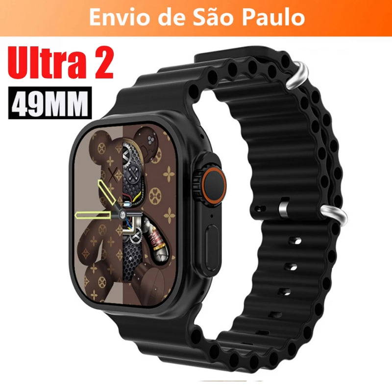 Smartwatch T800 T900 T10 Series 9 Ultra 2  Calculadora Cardíaca Monitoramento Da Frequência Relógio