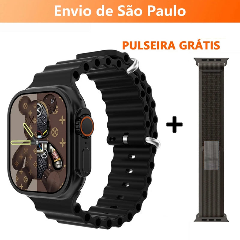 Smartwatch T800 T900 T10 Series 9 Ultra 2  Calculadora Cardíaca Monitoramento Da Frequência Relógio