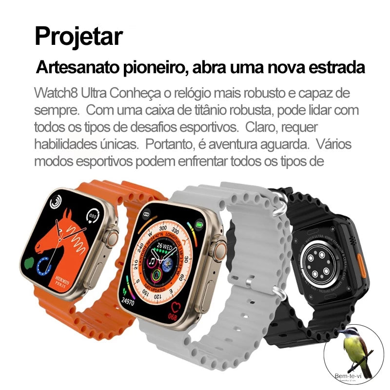 Smartwatch IWO 16 T800 KD99 Series 8 Ultra Wireless Carregamento Bluetooth Chamada De Voz Exercício Coração Para Android IOS