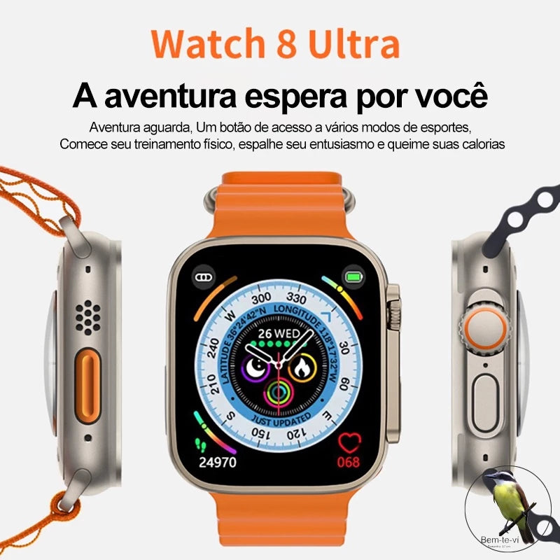 Smartwatch IWO 16 T800 KD99 Series 8 Ultra Wireless Carregamento Bluetooth Chamada De Voz Exercício Coração Para Android IOS